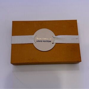 Louis Vuitton Brown Box with White Ribbon Used Chocolate Box